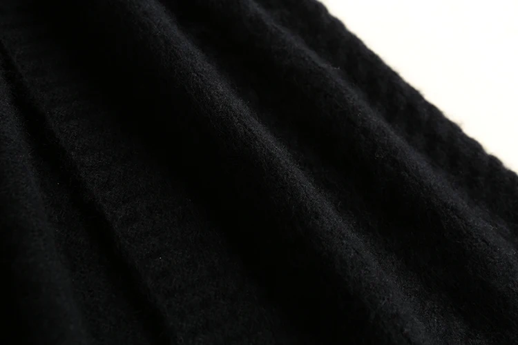 Кашемир, хлопок, шерсть, скрученный толстый вязаный женский модный Прямой Кардиган с капюшоном, длинное пальто, европейский размер S-XL