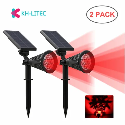 Pack de Energia Solar do Jardim Levou ao ar Solar para Garden 4 à Prova Khlitec Holofotes Água Livre Luz Wall Quintal Paisagismo Ground 2 Ip65 d’