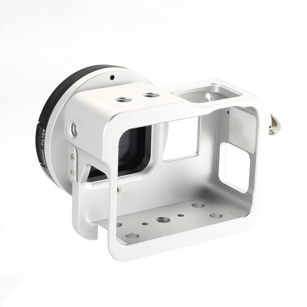 Алюминиевый сплав ударопрочный жесткий корпус FPV спортивный чехол для камеры рамка крепление с крышкой объектива для GoPro Hero 5 CAM