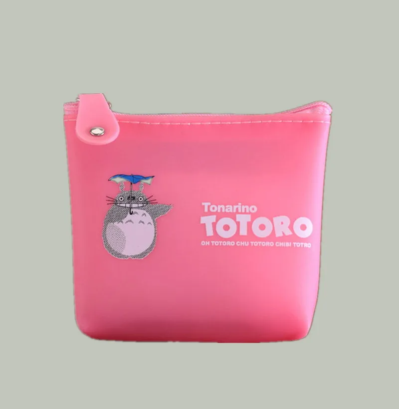 

Free shopping  cartoon  totoro transparent small coin purse waterproof PU Gift for children Material is soft