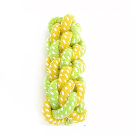 Green Toy Pet Dog Chews Cotton Rope Knot Ball Grinding Teeth Odontoprisis Pet Toys Large Small Puppy doggy chewing Ball sale - Цвет: E