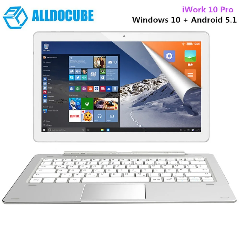 ALLDOCUBE IWork 10 Pro планшеты PC 10,1 дюймов оконные рамы Android 5,1 Intel Cherry Trail X5-Z8350 4 ядра 1,44 ГГц Гб 64