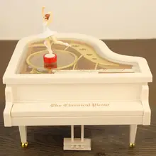 Classical Gift Exquisite Piano Music Box Dancer Ballet Dancing Ballerina Musical Toy Home Decor Music Boxes 2017