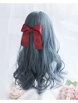 Dark Blue Gothic Wig 4