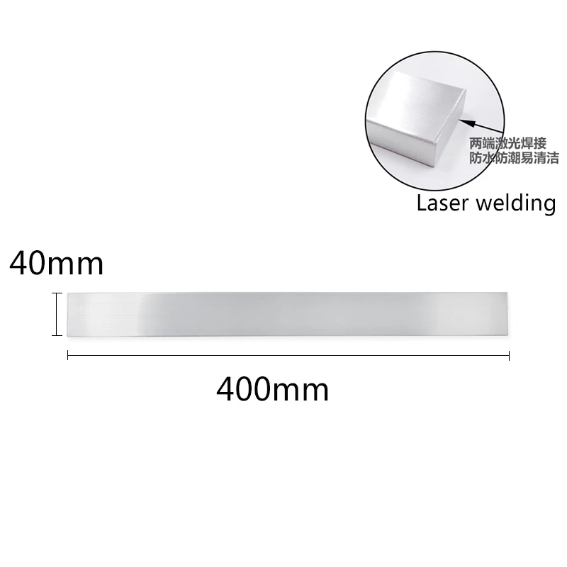 Магнитный держатель для ножей PTOC из нержавеющей стали 304, настенный стеллаж для хранения, крючок для ножей, органайзер для кухонных принадлежностей - Цвет: 400mm