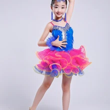 Дизайн неравный блеск блестками кисточки Холтер Латинская Сальса Танго бахрома коктейльное бальное танцевальное платье юбки