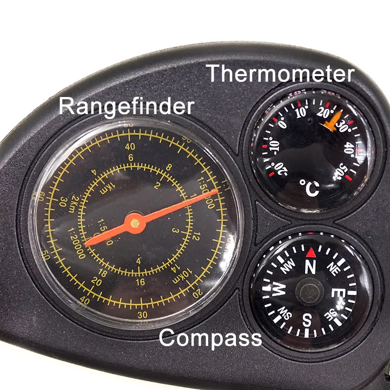 3 в 1 компас Curvometer С дальномер карта одометр и термометр портативный брелок кольцо