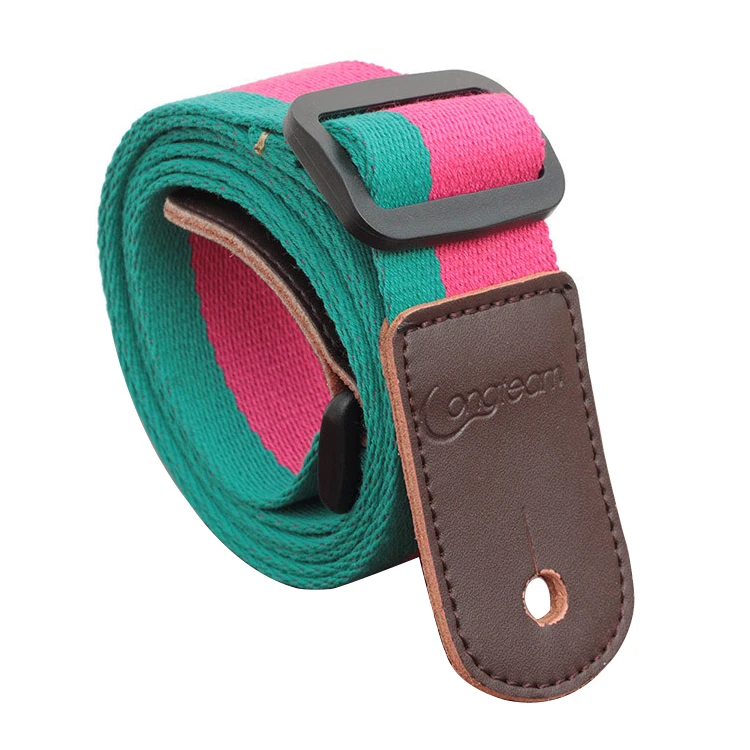 Longteam cotton + leather uukiri shoulder strap with tail nail and Tied rope length 80cm -140cm width 4cm Rose red green | Спорт и