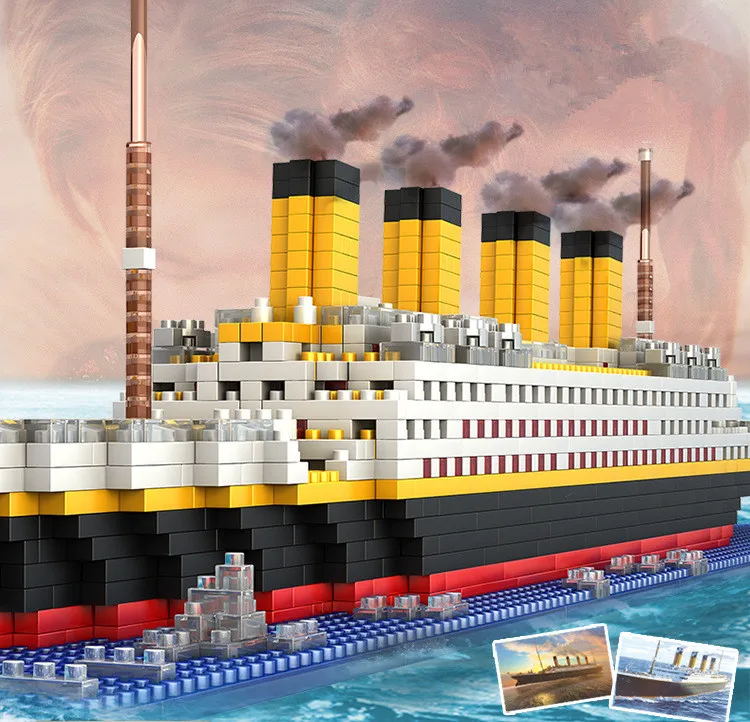 

1860pcs Big ship Model Building Blocks Toys Compatible with Legoe Birthday Gifts Decoration