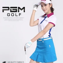 PGM одежда для гольфа, Женская Корейская версия, цветная футболка с короткими рукавами для гольфа, дышащая эластичная