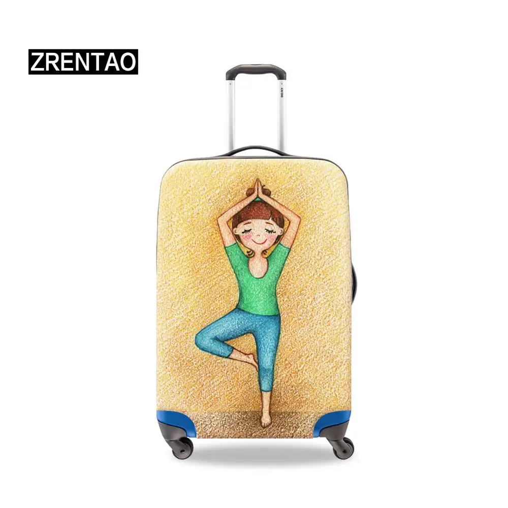 

High Quality Colorful Pretty Luggage Sets Protect Bag 18/20/22/24/26/28/30/32 Inch Suitcase Protective Covers Yoga/Ballet Print