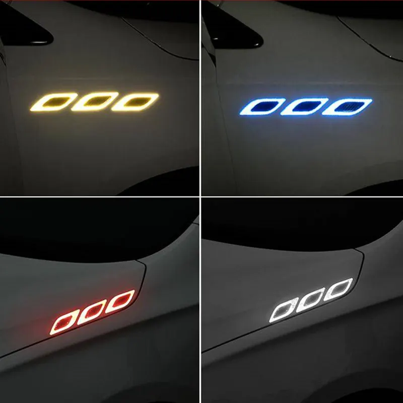 

2X car reflective sticker fender hood protection for Ferrari Mercedes Benz BMW Audi Toyota Ford Honda Mazda Kia Chevrolet Kia