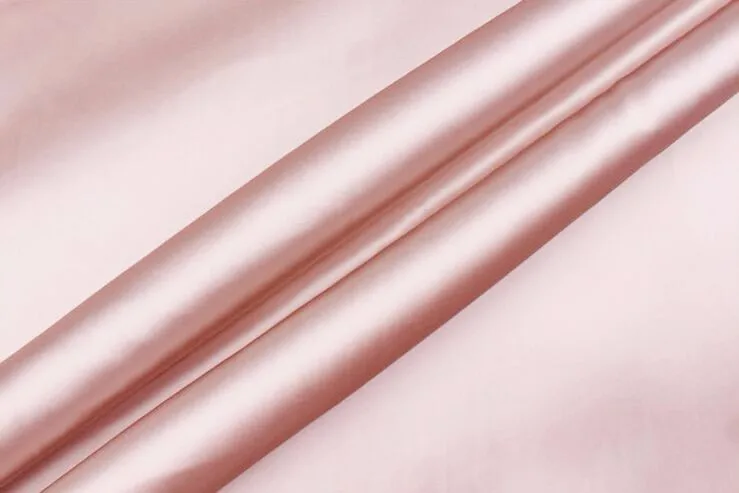 stretch satin blush