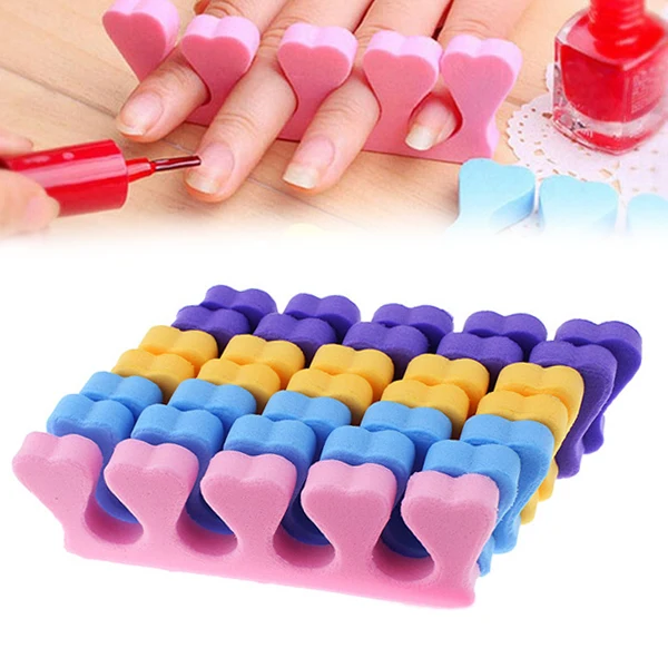 

Free Shipping! 10pcs/Lot Soft Toe Separator Finger Spacer Nail Art Manicure Pedicure Tool 131-0027
