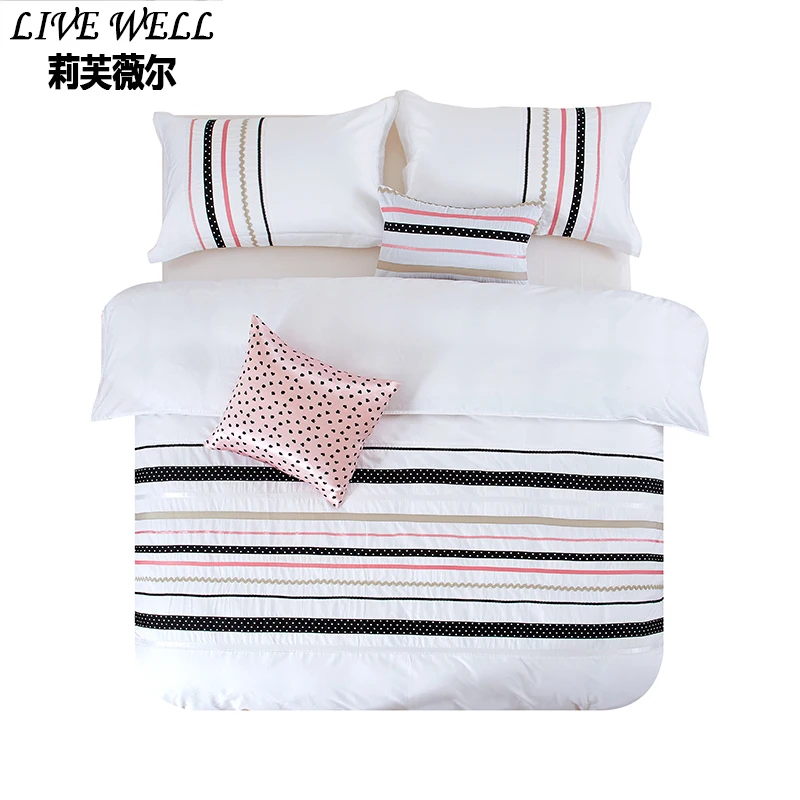 LIVE WELL New Fashion Reactive Printed Cotton a Family of Four Bedding
