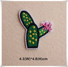 1pcs Mix Cactus Patch for Clothing Iron on Embroidered Sew Applique Cute Patch Fabric Badge Garment DIY Apparel Accessories 121