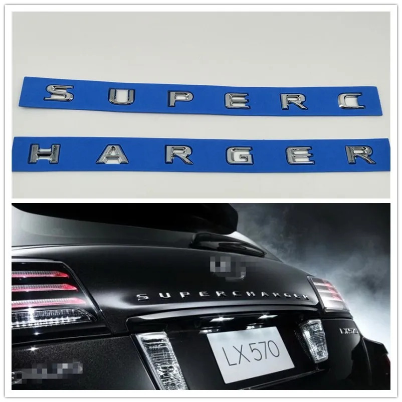 Большие размеры для Lexus LX570 нагнетатель Эмблема для багажника логотип багажника письмо клейкая вывеска с названием