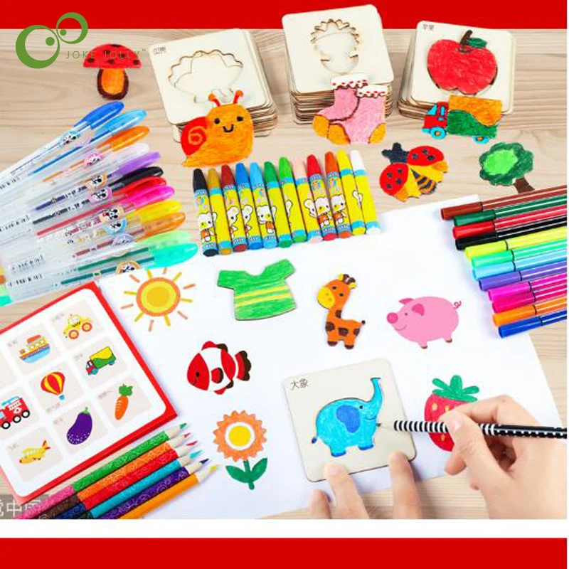 

134/159Pcs Baby Drawing Toys Coloring Board Children Creative Doodles Early Learning Education Toy Boy Girl Drawing Tools ZXH
