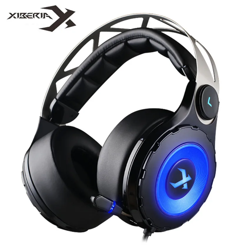 Xiberia T18 Pro USB 7.1 Surround Sound Gaming Headset Wired Computer Headphone Deep Bass Game Earphone With Mic LED for PC Gamer Xiberia T18 Pro USB 7.1 Surround Sound Gaming Headset Wired Computer Headphone Deep Bass Game Earphone With Mic LED for PC Gamer