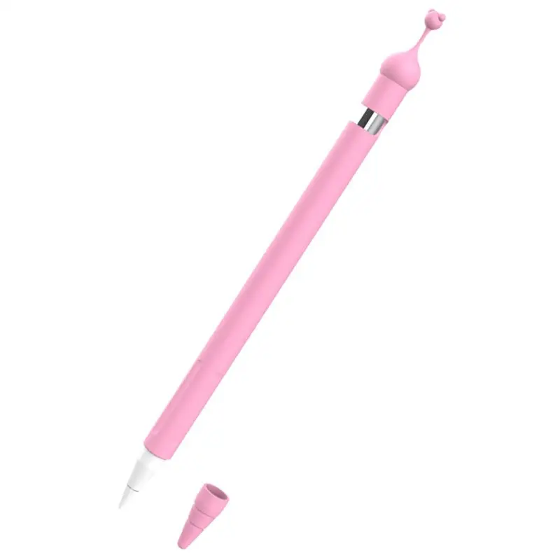 

Protective Cover Tablet Touch Pen Stylus Soft Silicone Case Anti-Lost Cap Anti-Slip for Apple Pencil 1st Generation