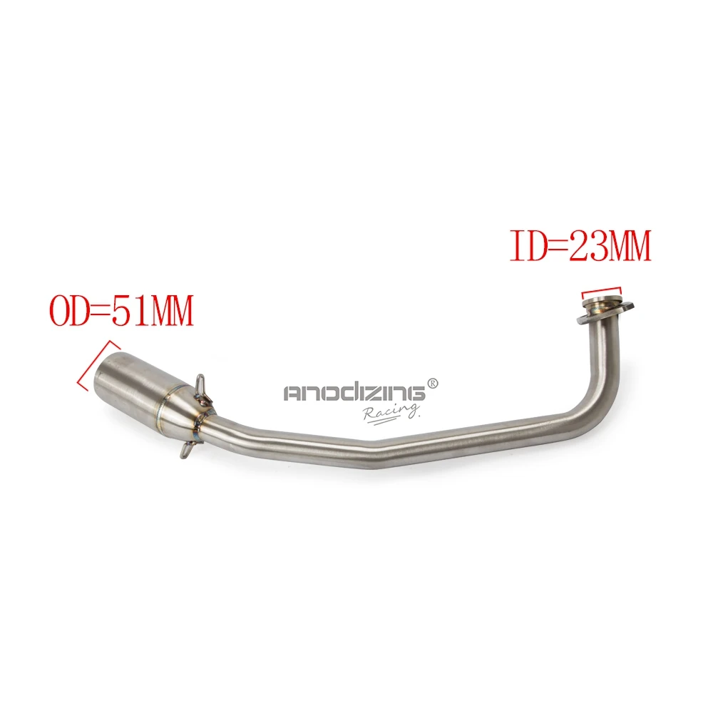 Полная выхлопная система мотоцикла слипоны коллекторная труба передняя Труба глушитель выхлопных газов для HONDA PCX125 PCX150 PCX 125 150 2012