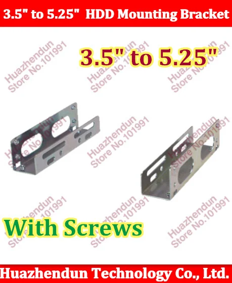

2pair/lot High Qulality Free Shipping 3.5" to 5.25" Hard Disk Drive HDD Mounting Bracket Tray with screws
