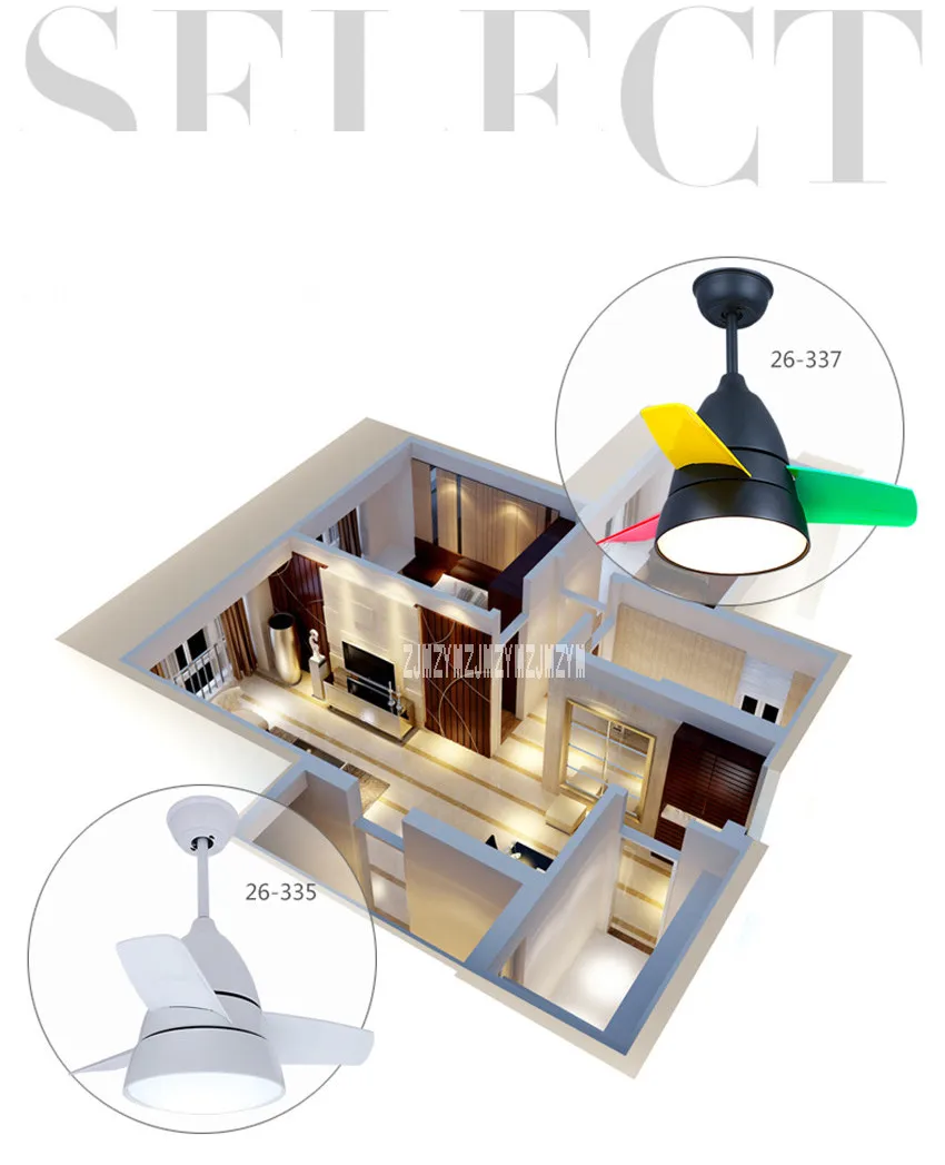 Потолочный вентилятор для детской комнаты, освещение для гостиной, мини-вентилятор, простой современный светильник для спальни, ресторана, электрический вентилятор, лампа 220 в 65 Вт