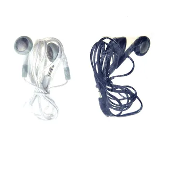 

Wholesale 3.5mm Bulk Earphone headset Headphones Earbuds for Cell Phones with Individually Bagged free shipping 1000pcs