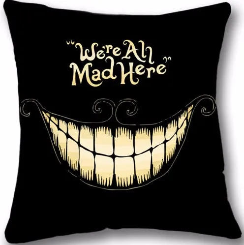 

Cushion Case Linen Terror Smile Patterns Cover Car Sofa Throw Pillows Decorative Pillowcase almofada decorativos cojines