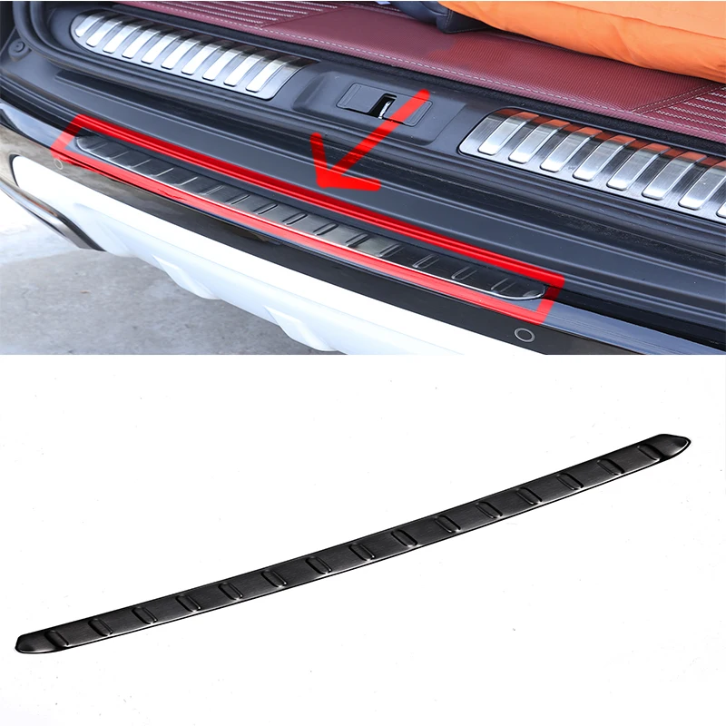 

304 Stainless Steel Outside Rear Bumper Protector Plate Trim For Land Rover Range Rover Sport 2018 Car Accessories