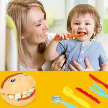 Детская ролевая игра 3D Цвет глиняная форма игрушки Моделирование из пластилина, набор синхронизированных инструментов для детей зубоврачебное Детские ролевые игры игрушки W524