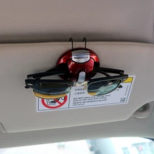 Car Glasses Cases Card Ticket Pen Clip Portable Sun Visor Sunglasses Eyeglasses Holder ABS Fastener Clip Interior Accessories