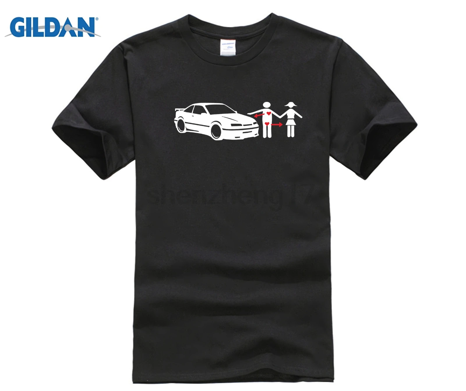 Горячие предложения 2019-Hot-Sale-Super-Fashion-Black-T-Shirt-I-Love-For-Calibra-A-2-0-16V