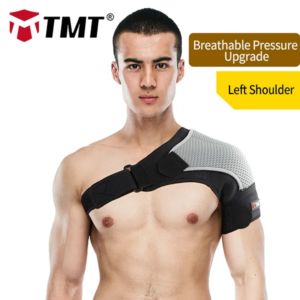 TMT плечевая Скоба компрессионная Поддержка Рукав обруча регулируемые ремни дышащий и рельеф для травм плеча сустава слеза - Цвет: Left