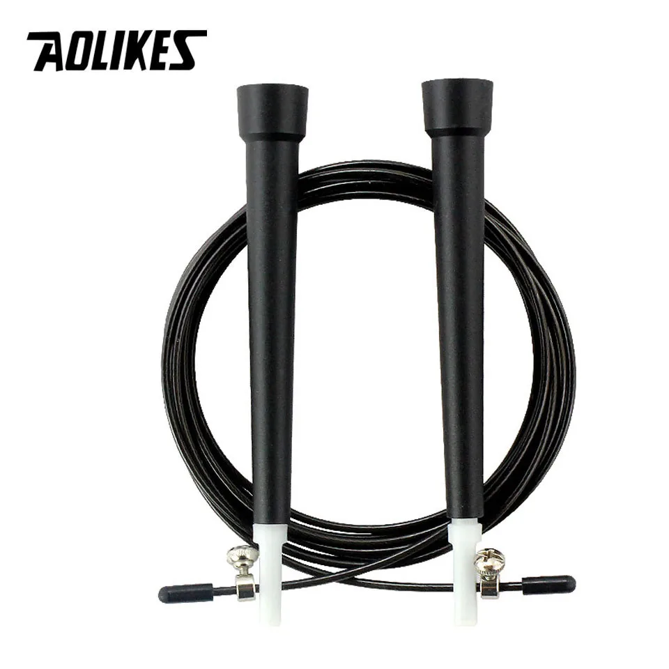 

AOLIKES 1PCS Steel Wire Skipping Skip Adjustable Jump Rope Crossfit Fitnesss Equimpment Exercise Workout 3 Meters