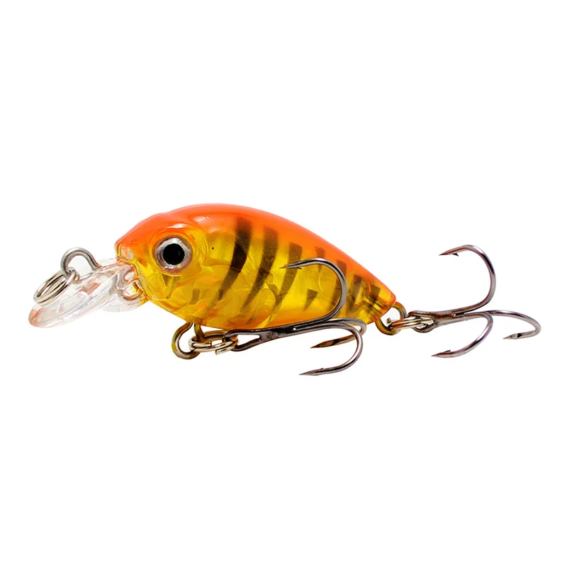 Amlucas, мини-кренкбейт, 4,5 см, 4,1 г, Chubby Spinner, Topwater Crankbait, искусственная жесткая приманка, воблеры, гольян, рыболовные приманки WW333Y - Цвет: H