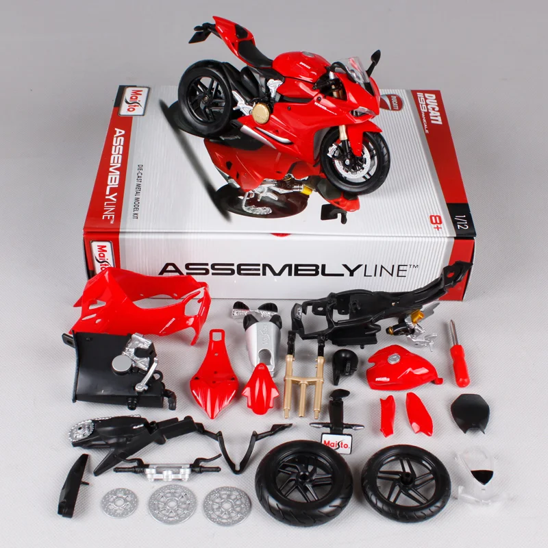 Maisto 1:12 Ducati 1199 PANIGALE Сборка DIY модель мотоцикла велосипед комплект S 1000 RR R 1200 GS 39193