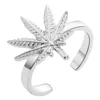 Todorova Christmas Gift Knuckle Rings Women Nature Inspired Delicate Jewelry Maple Leaf Opening Adjustable Ring ► Photo 2/6