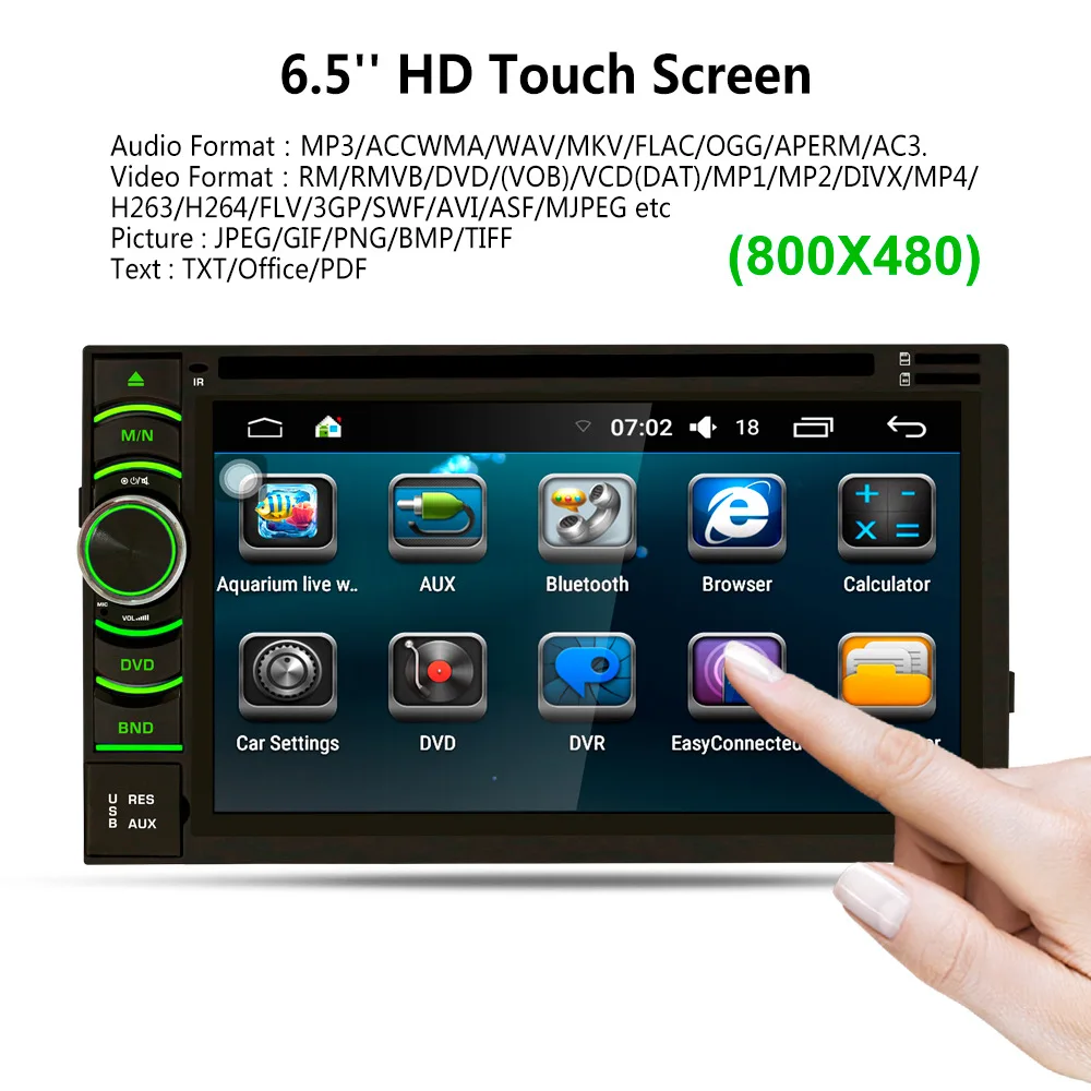 Clearance Universal 2 Din Car Radio Android Car DVD Player GPS Navigator 2din Stereo Auto Radio Cassette Recorder Support Rear View Camera 1