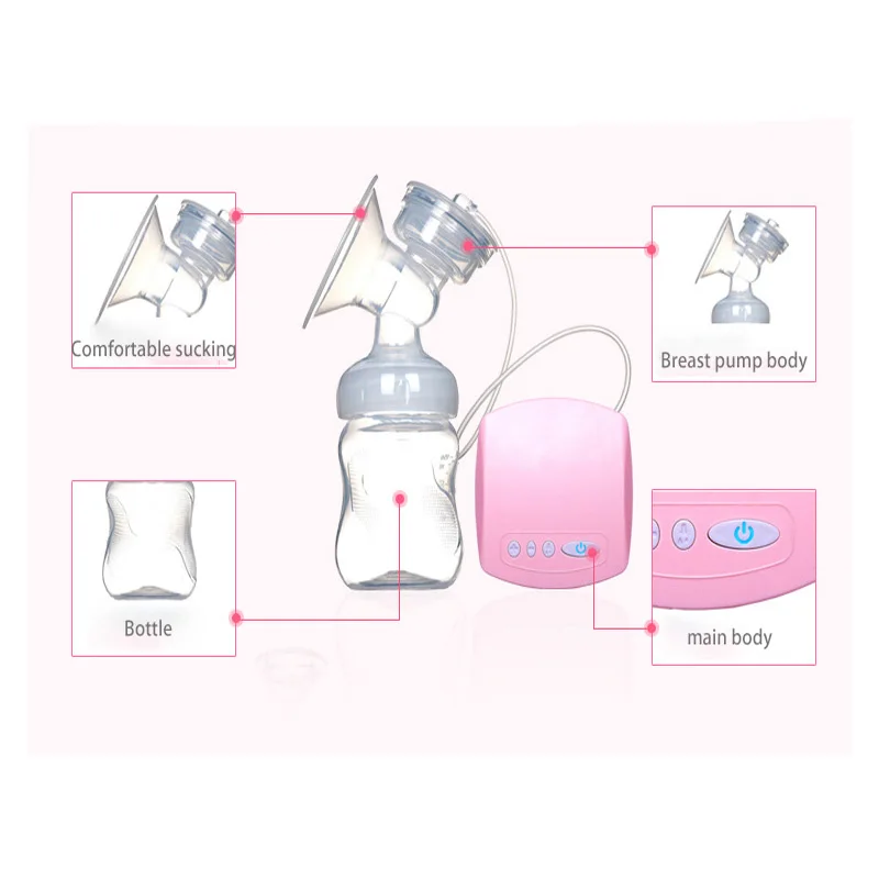 Dorpshipping Intelligent Automatic Electric Breast Pumps Nipple Suction Milk Pump Breast Feeding USB Electric Breast Pump