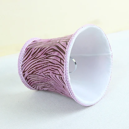 Фиолетовый цвет леопардовая расцветка Hall of лампа небольшой абажуром люстра мини Абажуры (12x11x8 см/4,72x4,33x3,14 дюйм(ов)) клип на