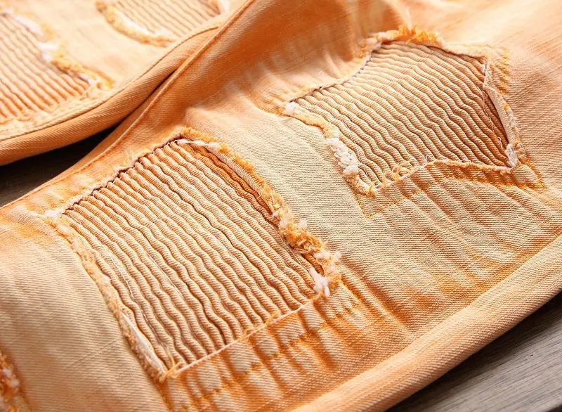 Black Friday Fashion Europeans Style Men Patchworks Slim Denim Pant Motor Biker Designed Classic Man Casual Club Street Personal Jeans