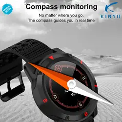 Компас спортивные умные часы gps водостойкие носимые устройства пульсометр кровяное давление Bluetooth умные часы для Android IOS