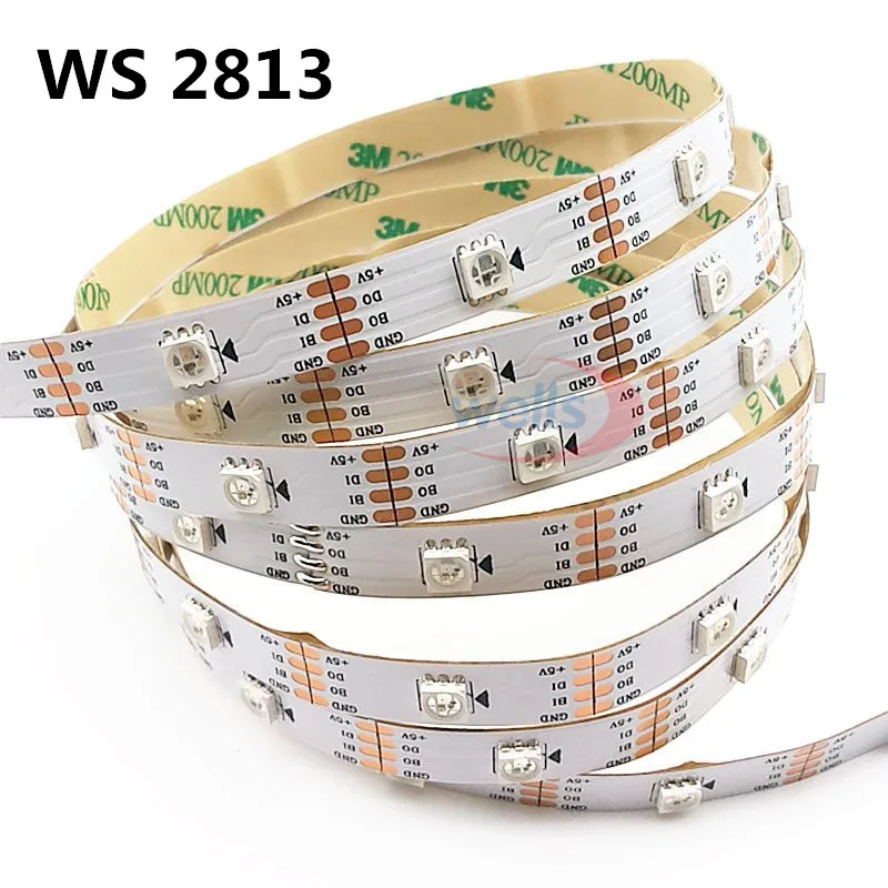 Светодиодный WS2813/WS2812B 30/60/144 светодиодный s симфония шатры с острым носком WS2812B обновления одного кабеля возобновить IP30 IP67