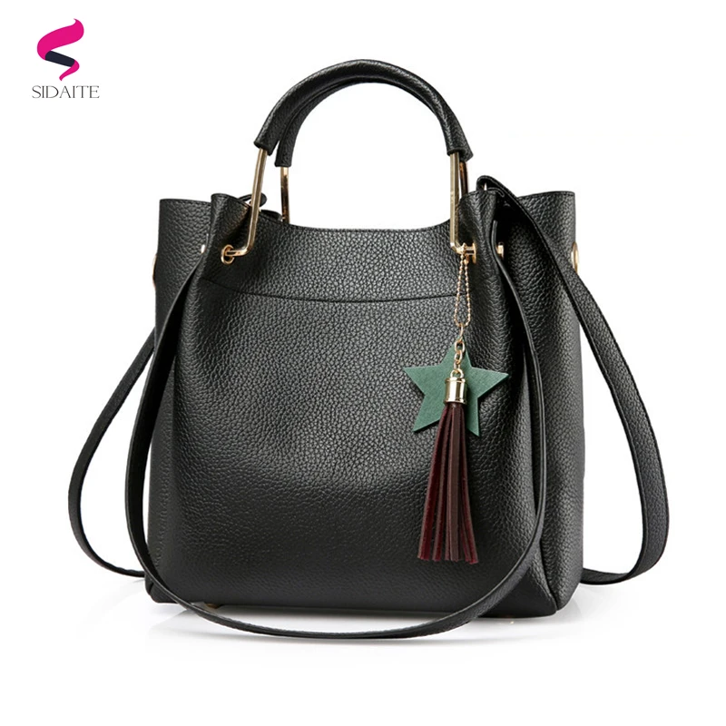 2017 brief luxury handbag women bags designer lady pu leather shoulder