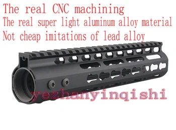 

Real CNC lightweight aluminum alloy anodizing 9 inch picatinny rail handguard rail system One-piece for AR-15/M4/M16