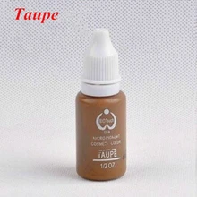 2 шт Taupe бровь Вышивание Татуировка Макияж Пигмент и чернила татуировки набор Перманентный макияж Пигмент 15 мл