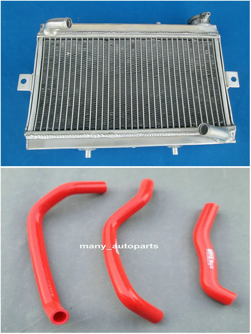 Aluminum Radiator and Red hose for Honda TRX250 TRX250R FourTrax 250 1986 1987