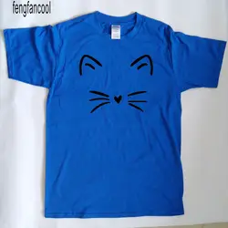 Fengfancool брендовая мужская женская футболка милый кот Kitty котенок футболка с принтом в стиле хип-хоп Harajuku женские рубашки размер XS-2XL