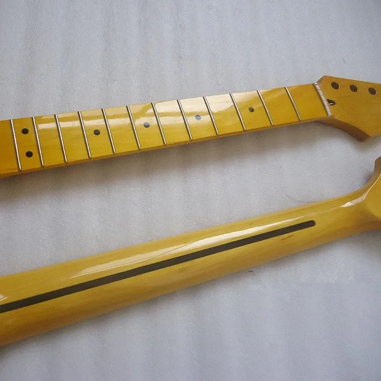 DIY аксессуары для гитары электрогитара Шея клен гриф лимонно-желтый яркая краска DIY аксессуары для гитары